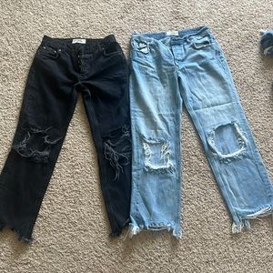 Lot of free people straight jeans